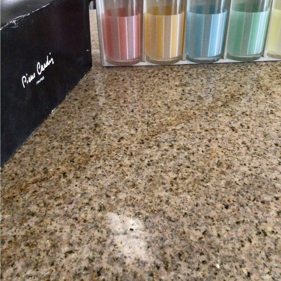 Vintage Pierre Cardin Tumbler Set of 5 Multicolor Made in Japan With Box - Picture 4 of 4